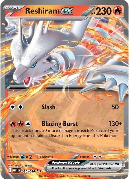 Reshiram ex [020/086] [White Flare] Holofoil