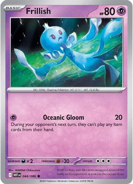 Frillish [044/086] [White Flare] Reverse Holofoil
