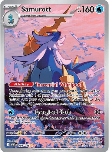 Samurott [107/086] [White Flare] Holofoil