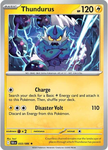 Thundurus [033/086] [Black Bolt] Reverse Holofoil
