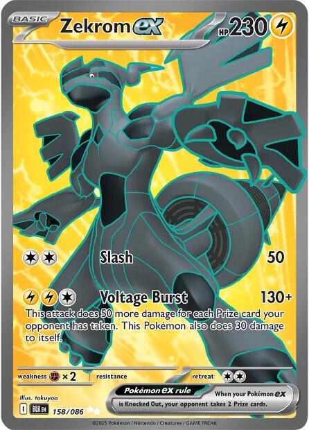 Zekrom ex [158/086] [Black Bolt] Holofoil