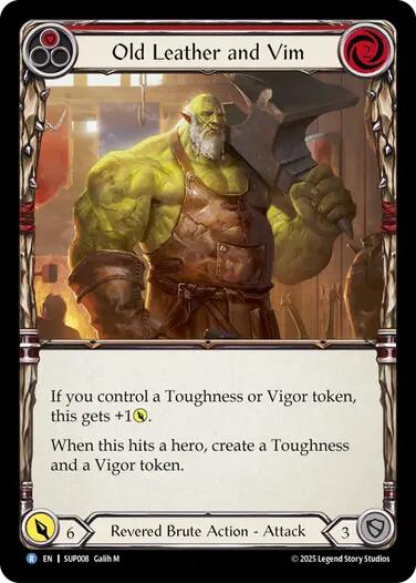 Old Leather and Vim [SUP008] [Super Slam] Rainbow Foil