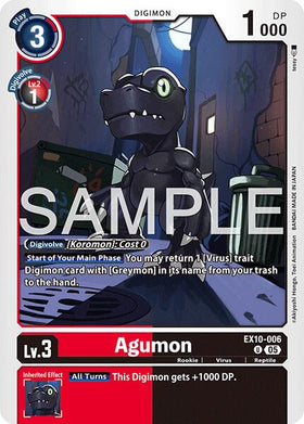 Agumon [EX10-006 U] [Sinister Order]