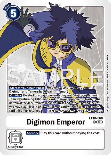 Digimon Emperor [EX10-068 SR] [Sinister Order] Foil
