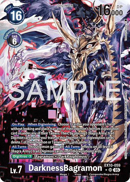 DarknessBagramon (Alternate Art) [EX10-059 SR] [Sinister Order] Foil