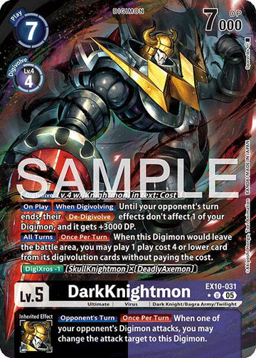 DarkKnightmon (Alternate Art) [EX10-031 U] [Sinister Order] Foil