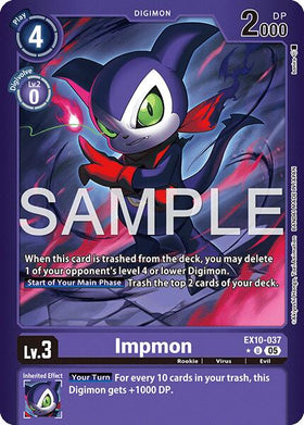 Impmon (Limited Foil) [EX10-037 U] [Sinister Order] Foil