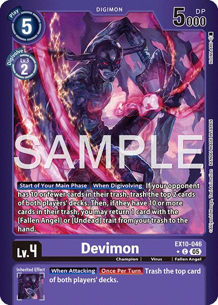 Devimon (Limited Foil) [EX10-046 C] [Sinister Order] Foil