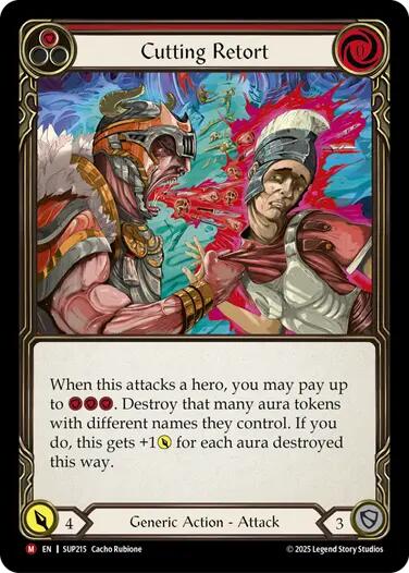 Cutting Retort [SUP215] [Super Slam] Rainbow Foil