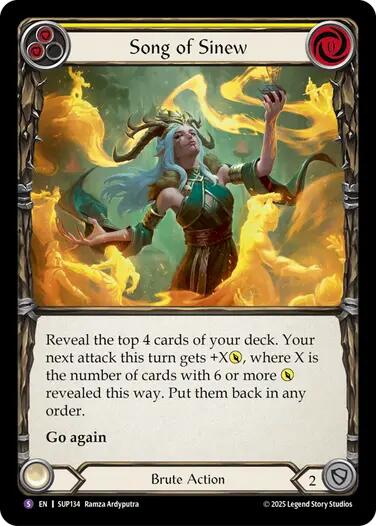 Song of Sinew [SUP134] [Super Slam] Rainbow Foil