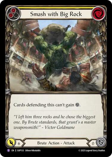 Smash with Big Rock [SUP133] [Super Slam] Rainbow Foil