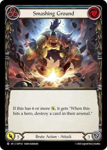 Smashing Ground [SUP132] [Super Slam] Rainbow Foil