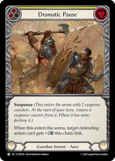 Dramatic Pause (Yellow) [SUP199] [Super Slam] Rainbow Foil