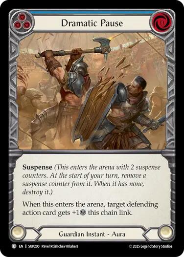 Dramatic Pause (Blue) [SUP200] [Super Slam] Rainbow Foil