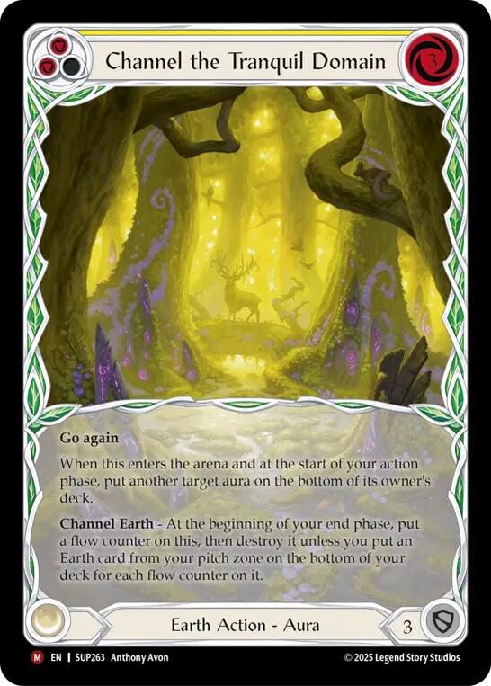 Channel the Tranquil Domain (Extended Art) [SUP263] [Super Slam] Cold Foil