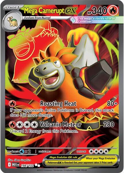 Mega Camerupt ex [156/132] [Mega Evolution] Holofoil