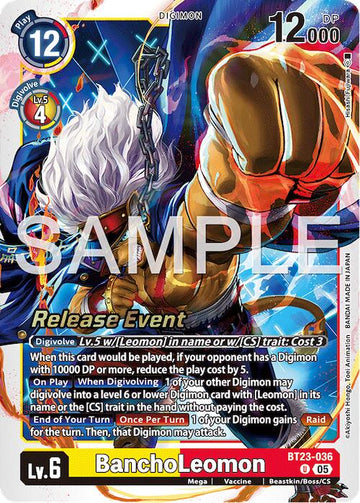 BanchoLeomon [BT23-036 U] [Hackers' Slumber Release Event Cards]