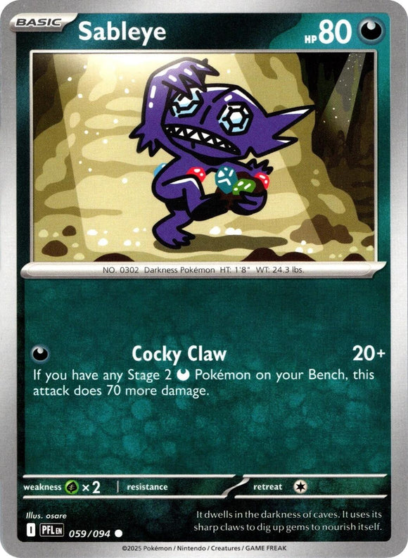Sableye [059/094] [Phantasmal Flames] Reverse Holofoil