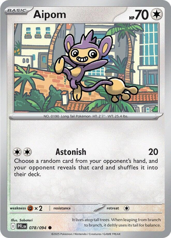 Aipom [078/094] [Phantasmal Flames] Reverse Holofoil