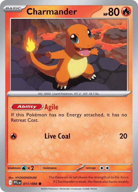 Charmander [011/094] [Phantasmal Flames] Reverse Holofoil