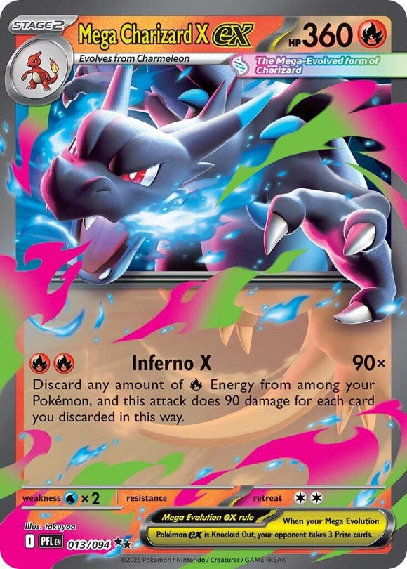 Mega Charizard X ex [013/094] [Phantasmal Flames] Holofoil
