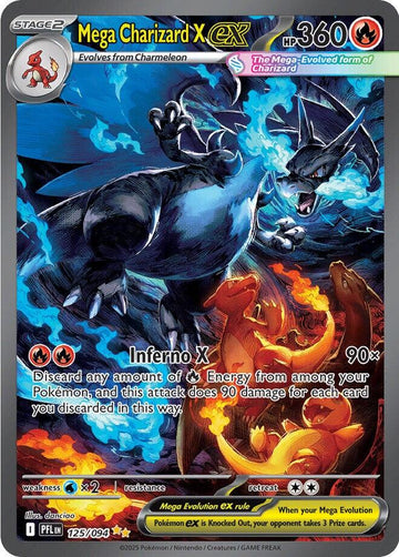 Mega Charizard X ex [125/094] [Phantasmal Flames] Holofoil