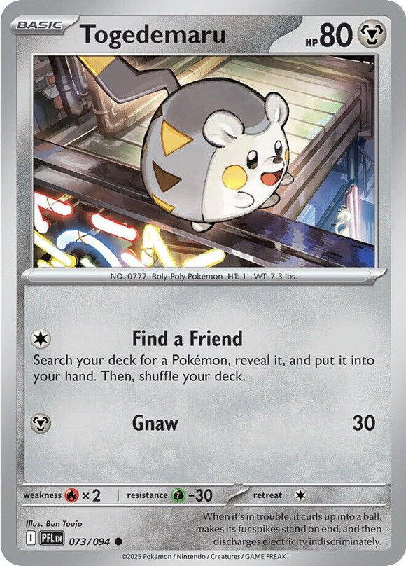 Togedemaru [073/094] [Phantasmal Flames] Reverse Holofoil