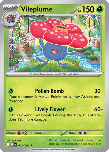 Vileplume [003/094] [Phantasmal Flames] Holofoil