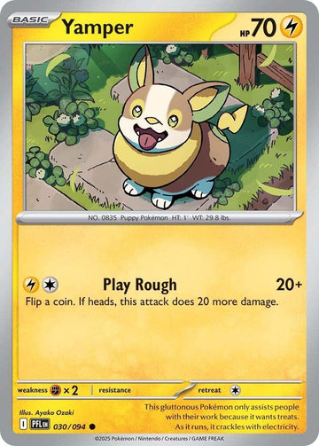 Yamper [030/094] [Phantasmal Flames] Reverse Holofoil