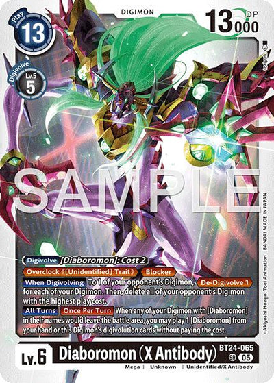 Diaboromon (X Antibody) [BT24-065 SR] [Time Stranger] Foil