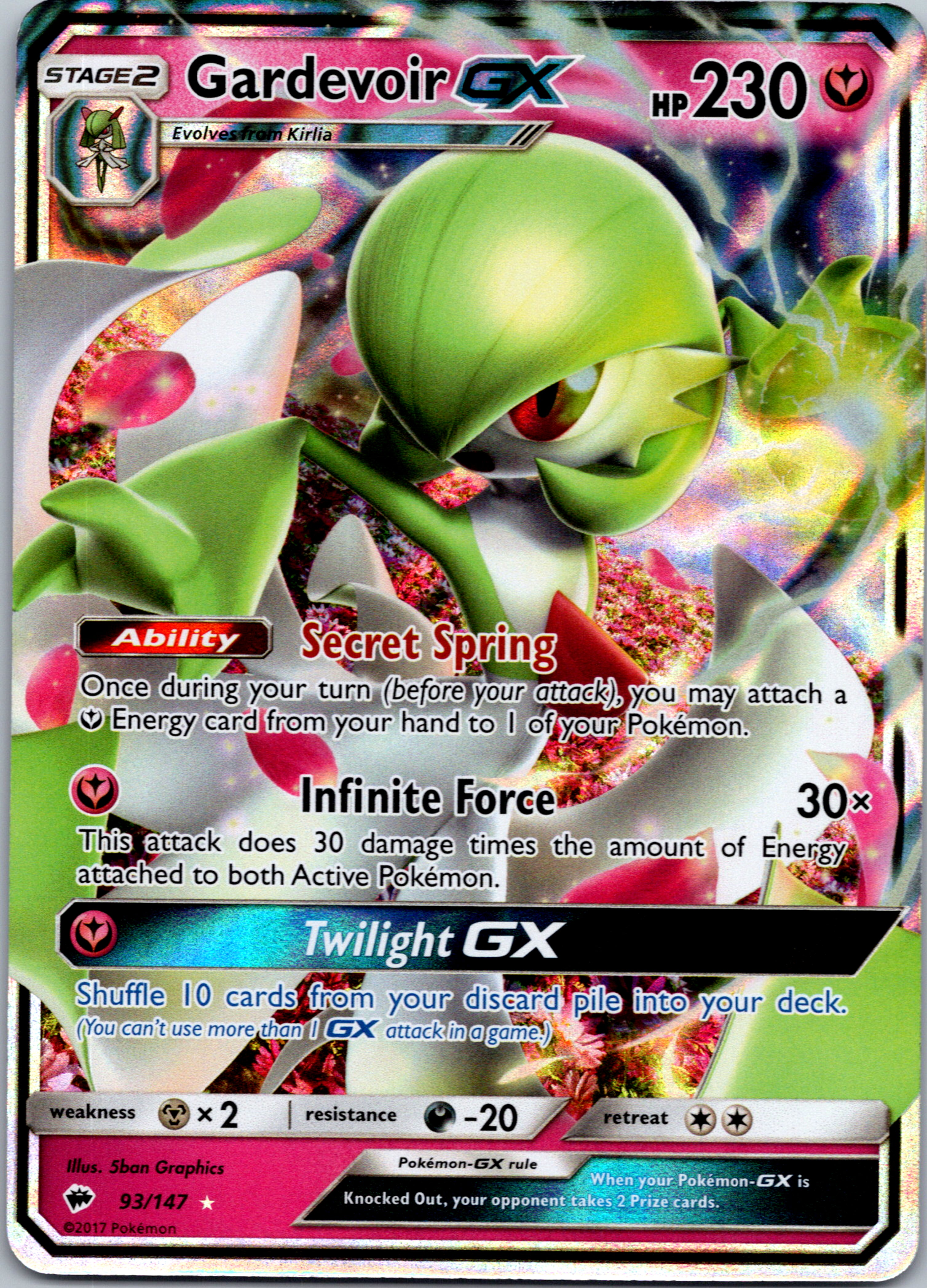 Gardevoir GX (93/147) [Sun & Moon: Burning Shadows]