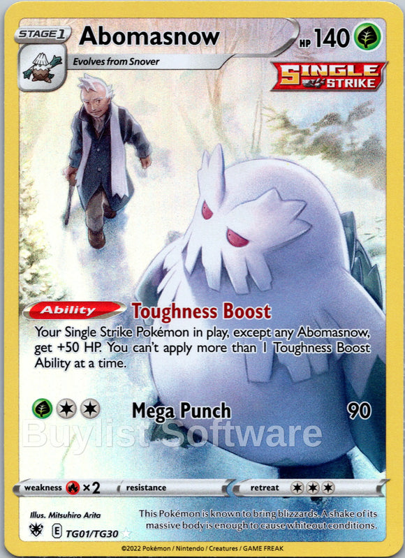 Abomasnow [TG01/TG30] [Astral Radiance Trainer Gallery] Holofoil