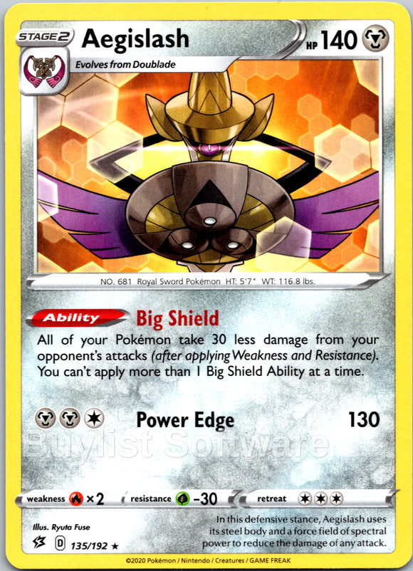 Aegislash (135/192) [Sword & Shield: Rebel Clash]