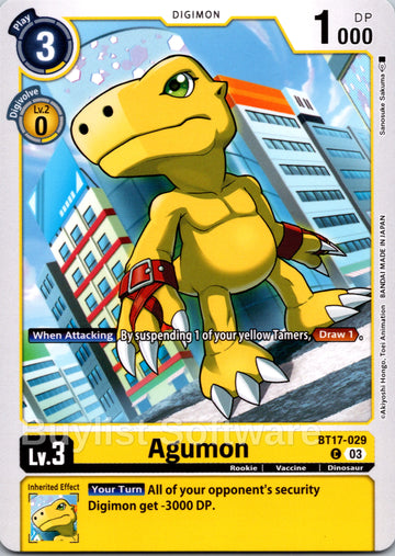Agumon - BT17-029 [BT17-029-C] [Secret Crisis] Normal