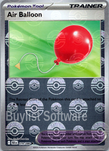 Air Balloon (Poke Ball Pattern) [079/086] [Black Bolt] Holofoil