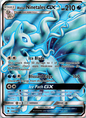 Alolan Ninetales GX (Full Art) [132/145] [Guardians Rising] Holofoil