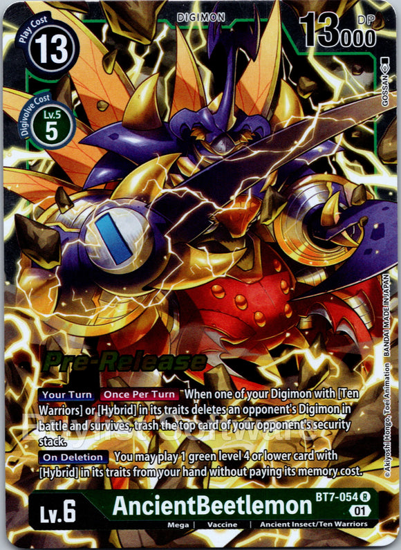 AncientBeetlemon [BT7-054 R] [Next Adventure Pre-Release Cards] Foil
