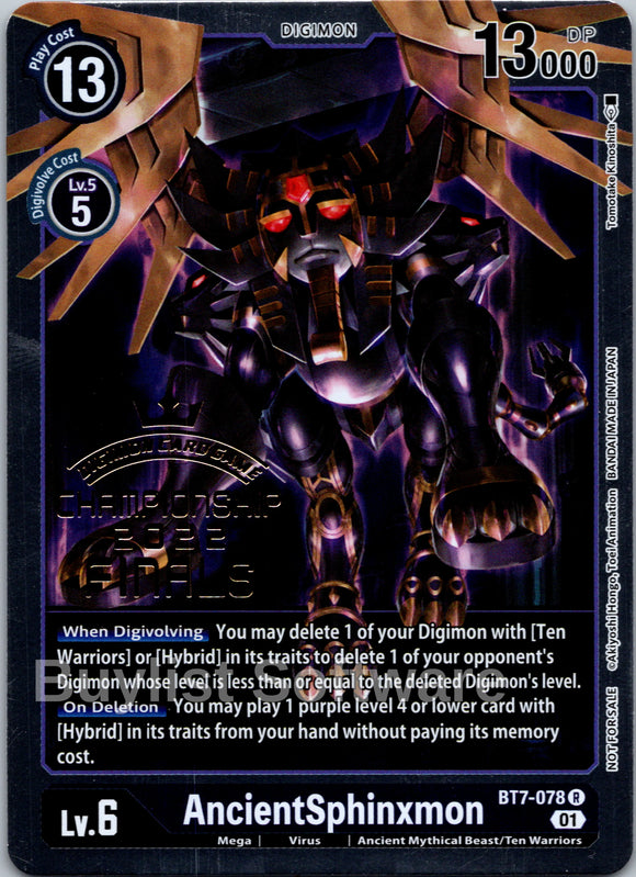 AncientSphinxmon (2022 Championship Finals Event Pack) [BT7-078] [Next Adventure] Foil