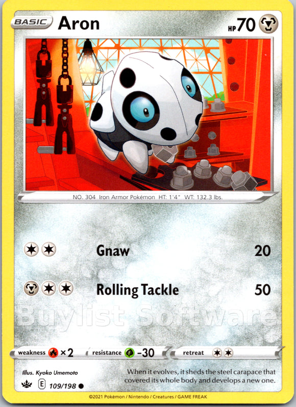 Aron (109/198) [Sword & Shield: Chilling Reign]