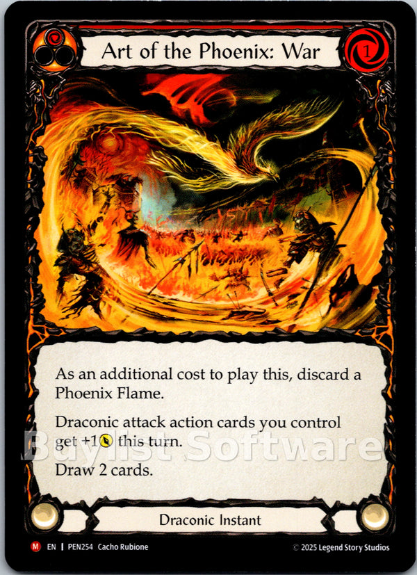 Art Of The Phoenix War (Red) [PEN254] [Compendium of Rathe] Rainbow Foil