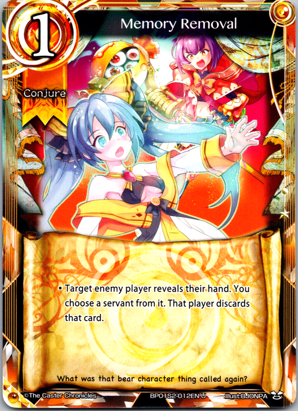 Memory Removal - BP01S2-012EN