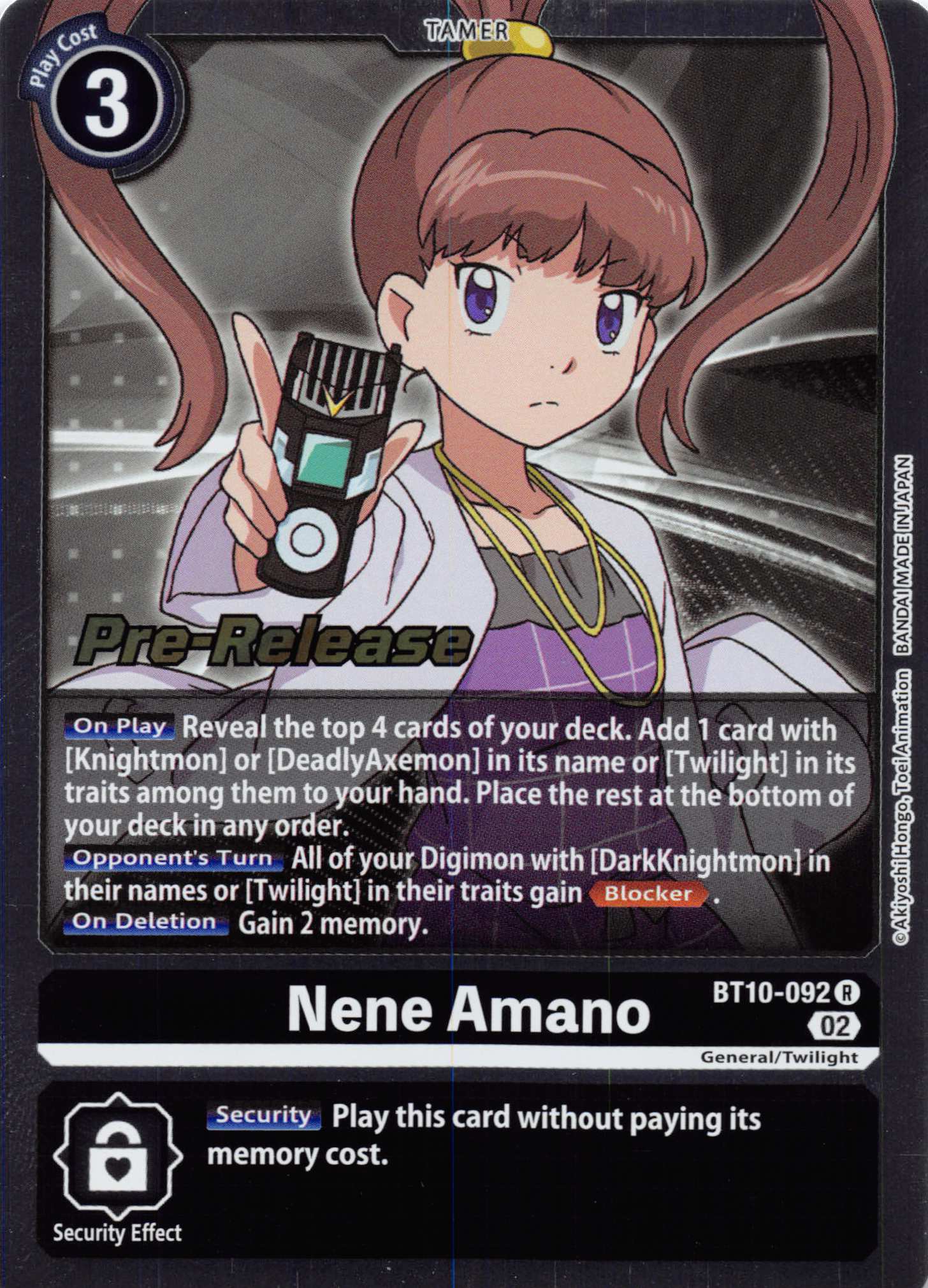 Nene Amano [BT10-092] [Xros Encounter Pre-Release Cards] Normal