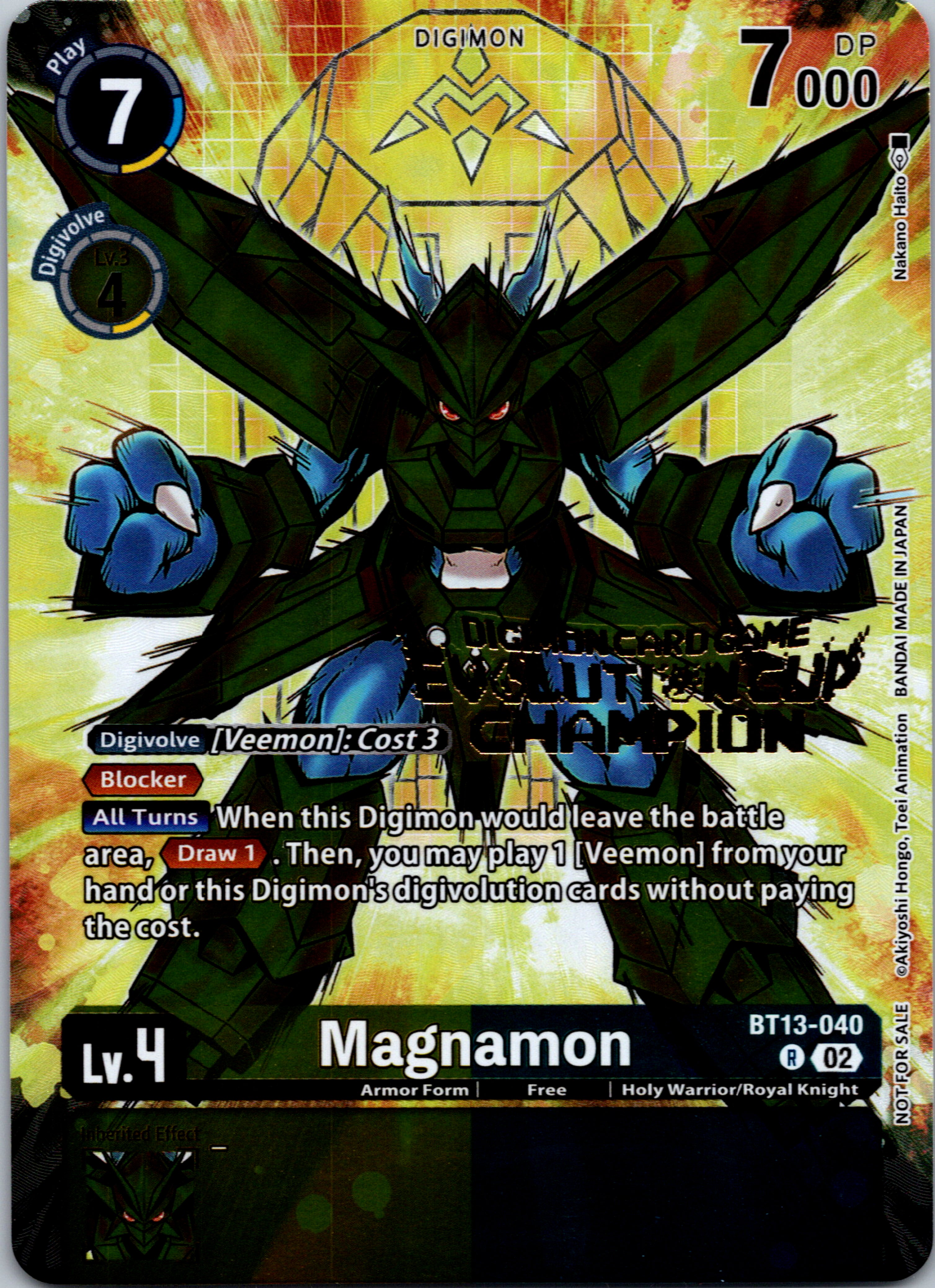 Magnamon - BT13-040 (2024 Evolution Cup Champion) [BT13-040-R] [Versus Royal Knights] Foil