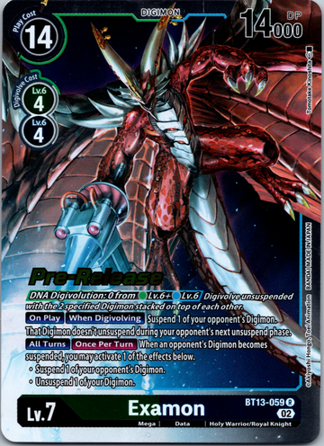 Examon [BT13-059] [Versus Royal Knight Pre-Release Cards] Foil