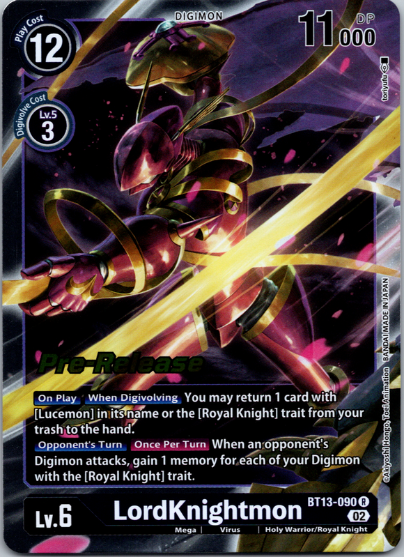 LordKnightmon [BT13-090] [Versus Royal Knight Pre-Release Cards] Foil