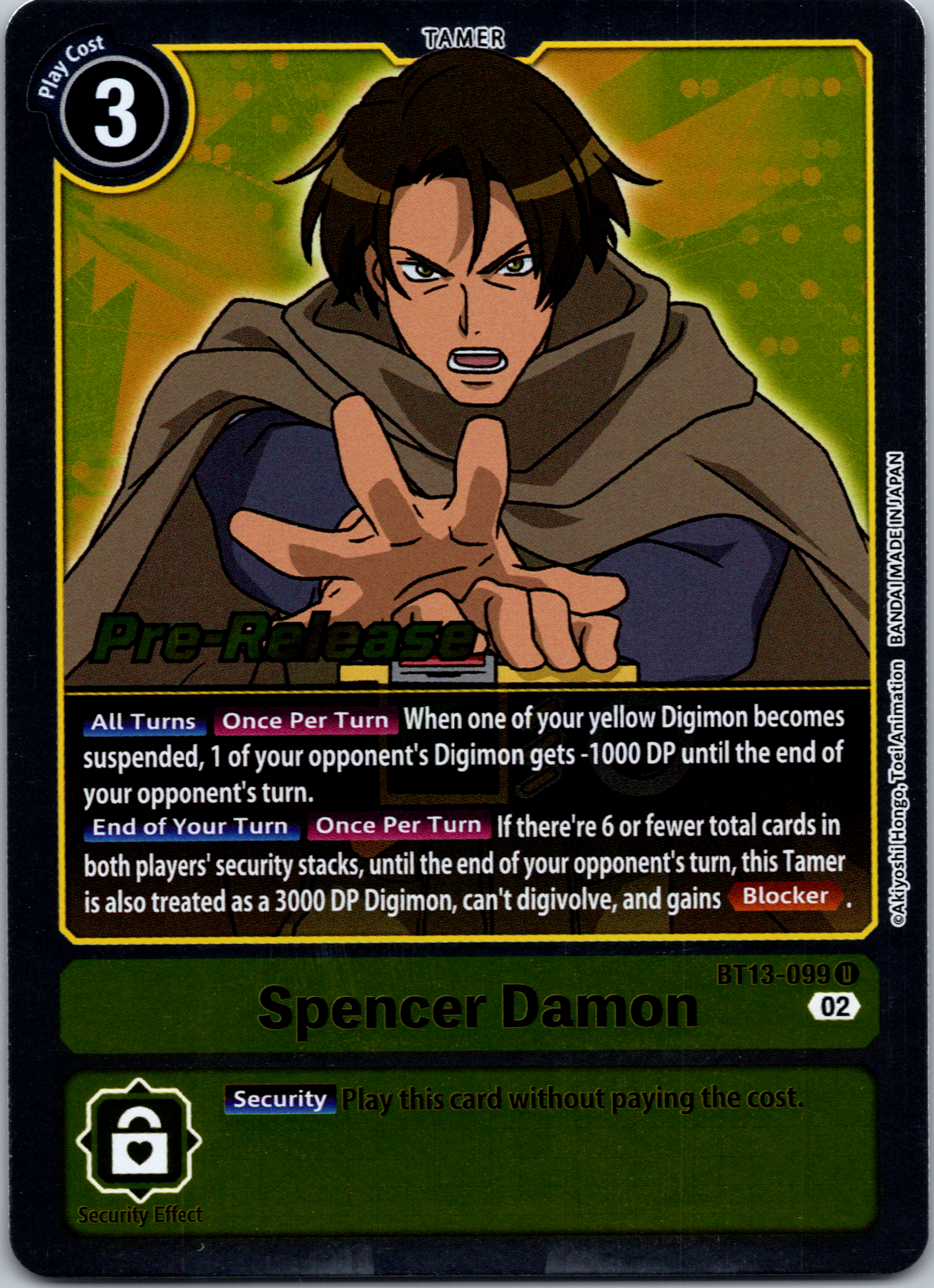 Spencer Damon [BT13-099] [Versus Royal Knight Booster Pre-Release Cards] Foil