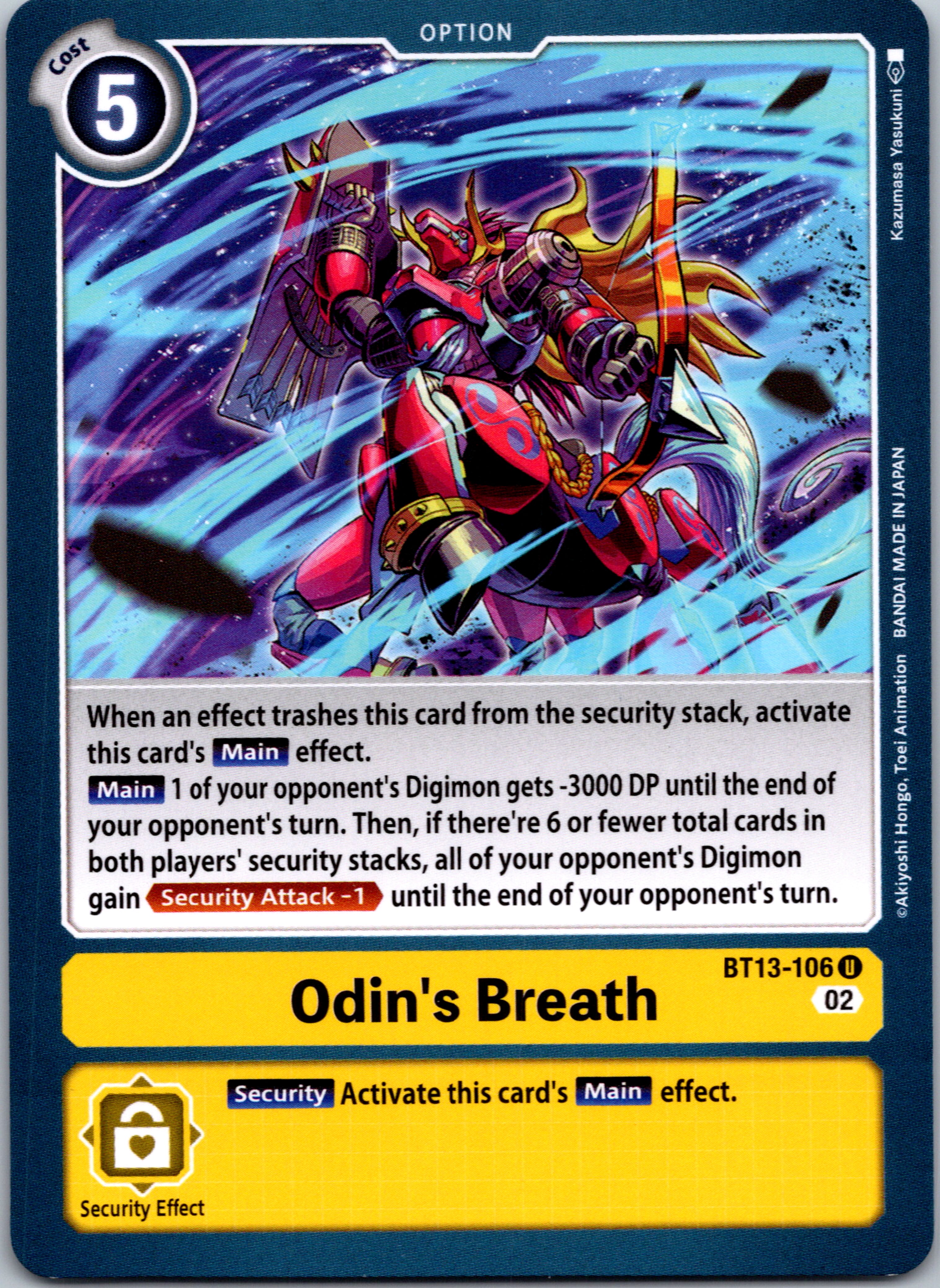 Odin's Breath [BT13-106] [Versus Royal Knights] Normal