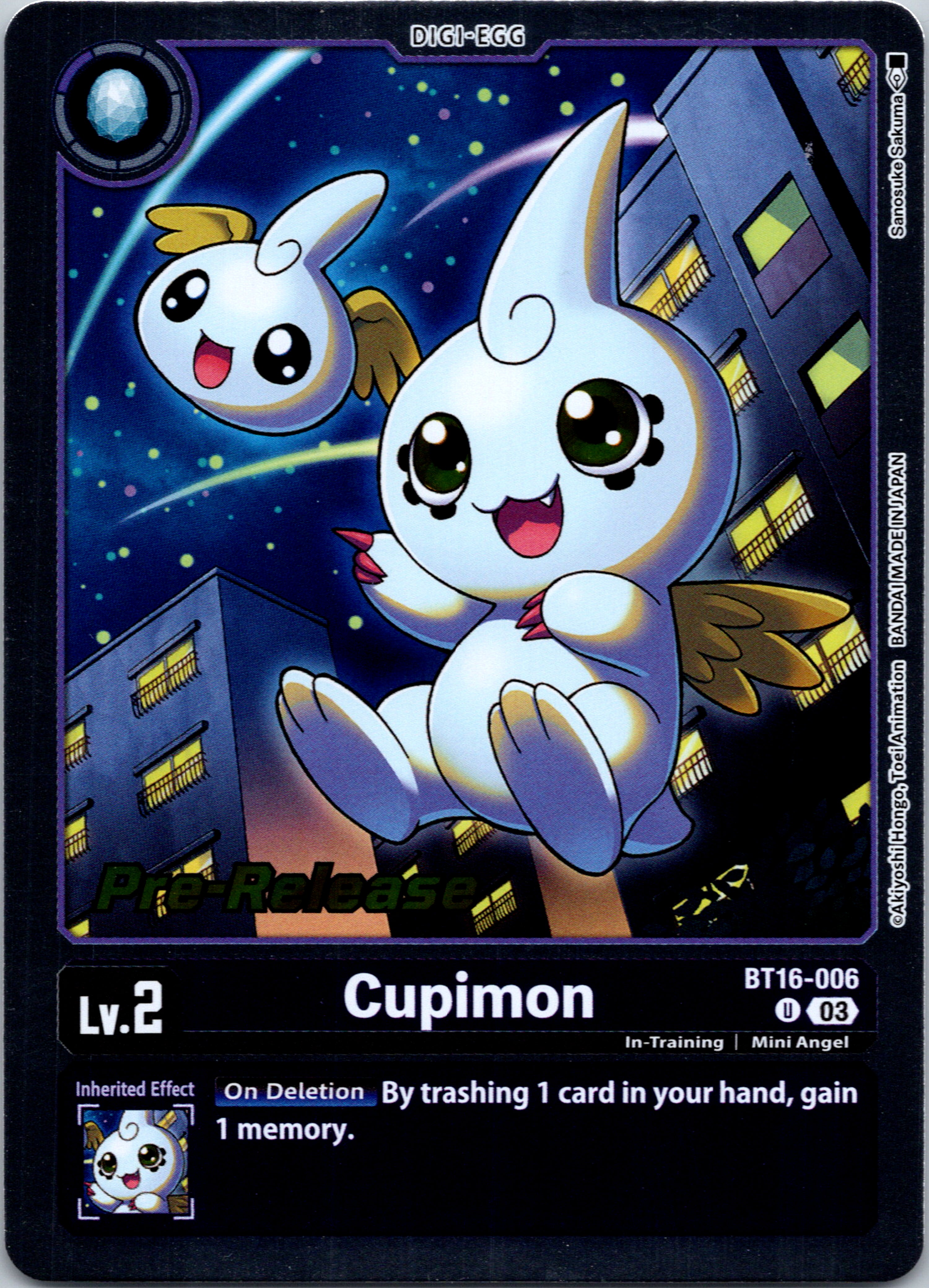 Cupimon [BT16-006-U] [Beginning Observer Pre-Release Cards] Foil