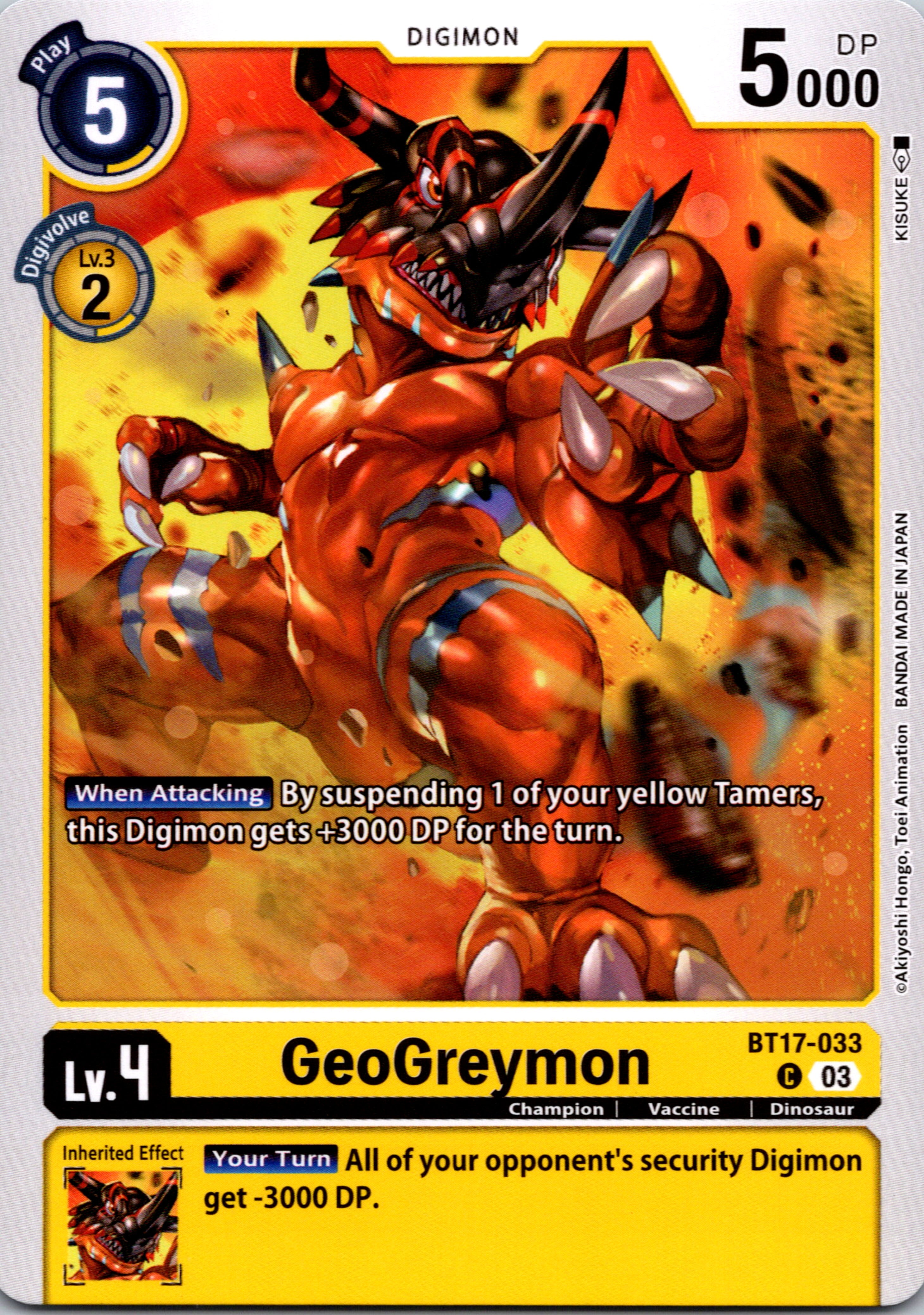 GeoGreymon [BT17-033-C] [Secret Crisis] Normal