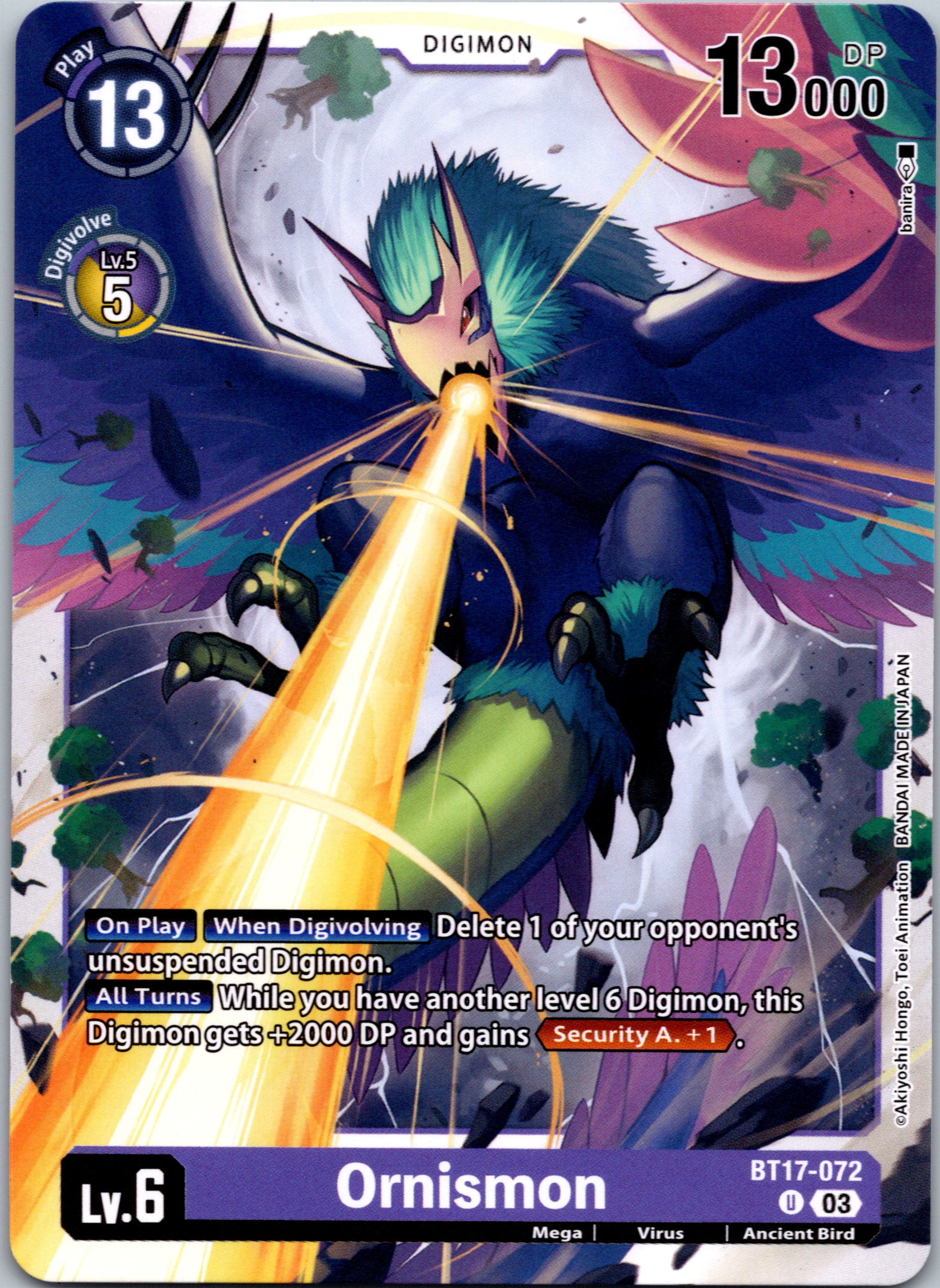 Ornismon [BT17-072-U] [Secret Crisis] Normal